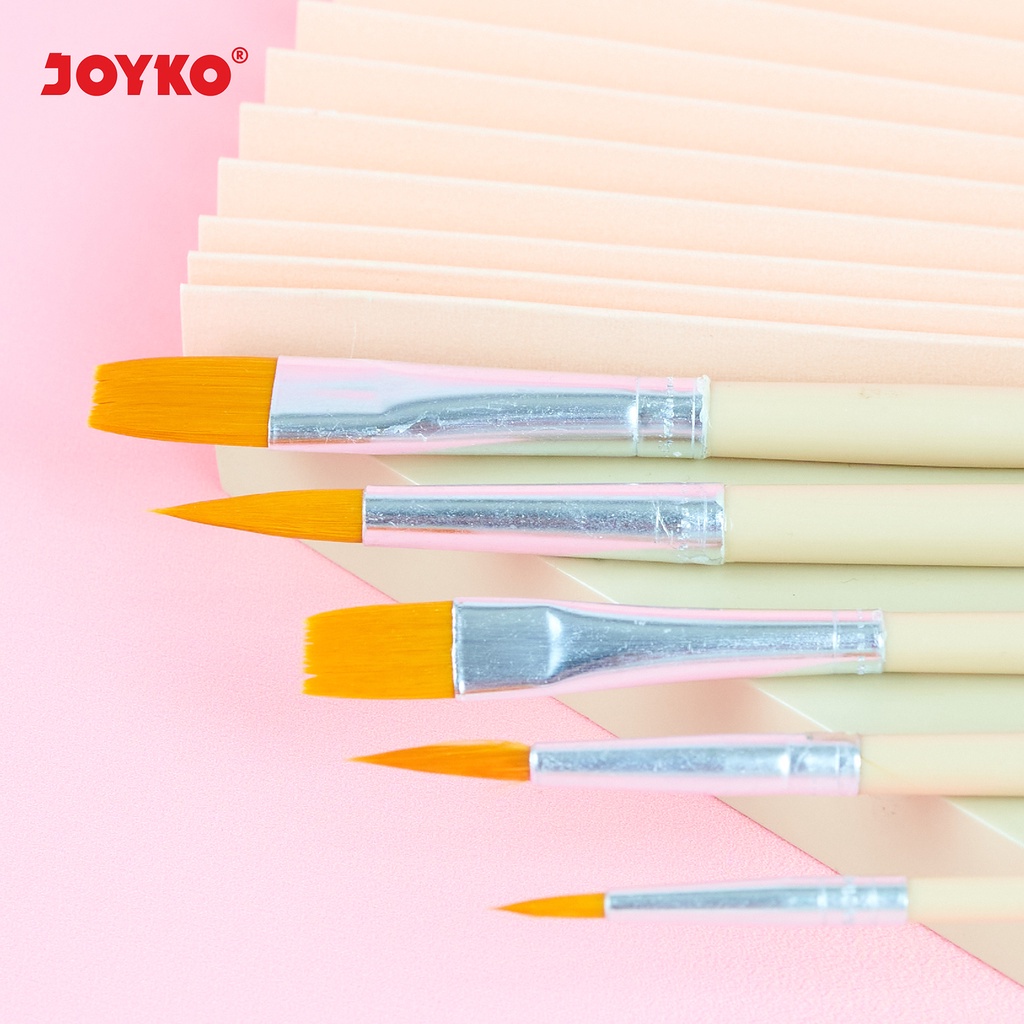 

Bergaransi Brush Kuas Cat Air Cat Minyak Lukis Acrylic Joyko Br-8