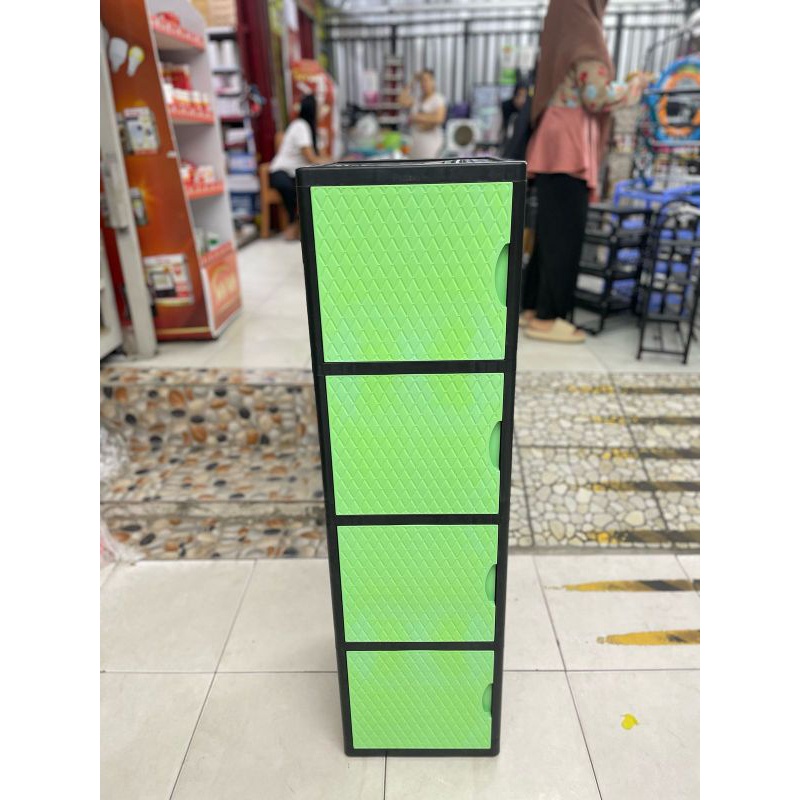 Bergaransi Lemari Flash 4 Susun 3 Susun Pxton / Lemari Plastik Serbaguna