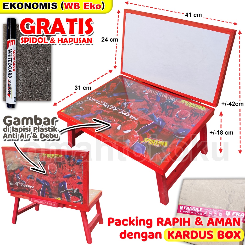 

Bergaransi Meja Belajar Plus Papan Tulis Lipat Karakter Anak Minimalis Gratis Spidol Dan Penghapus