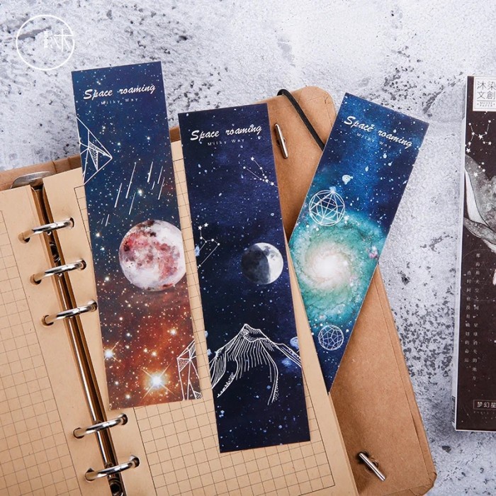 

ic] 30 pcs paper bookmark pembatas buku kertas tematik