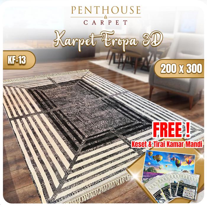FREE KESET BELI SEKARANG  Karpet PENTHOUSE Karpet 3D Karpet Lantai Fantasi 200x300 cm / Karpet