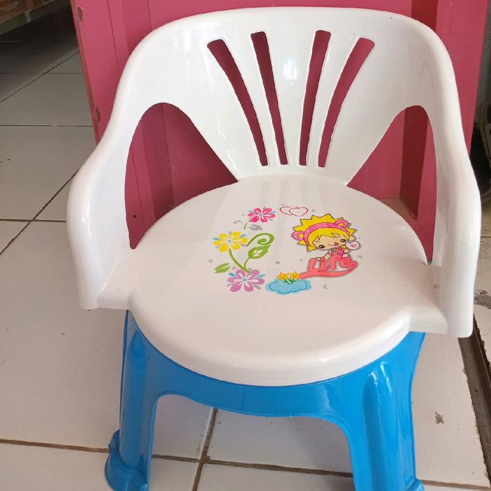 kursi putar anak dengan sandaran/ bangku putar anak