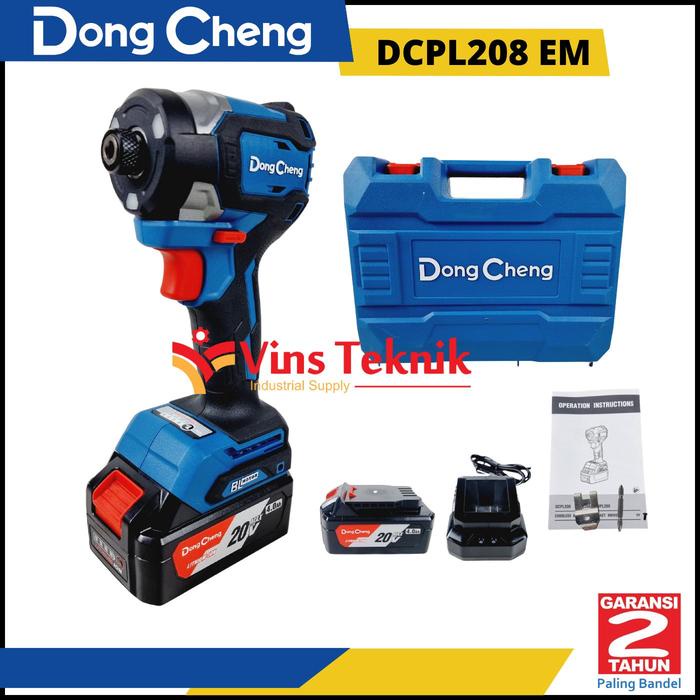 DONGENG DCPL208 EM Mesin Bor Obeng Cordless Impact Driver 20V DCPL208EM
