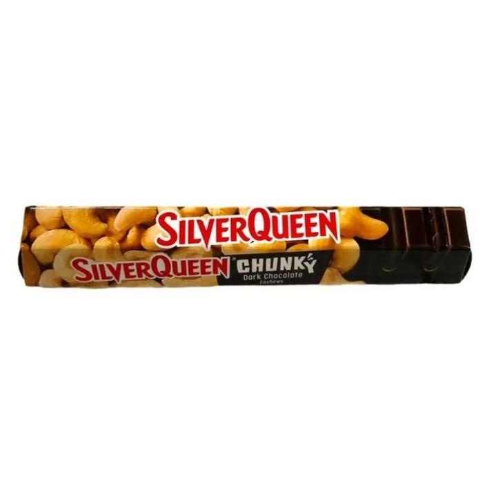 

SilverQueen Chunky Bar 85gr ex 95gr X 5 PCS Coklat, Cokelat SILVER QUEEN ISI 5 X 85 GR Chocolate