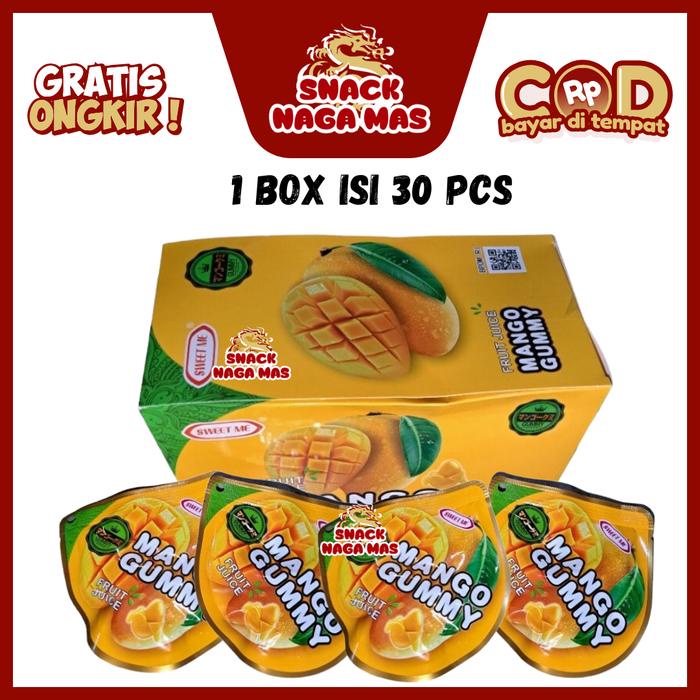 

SWEET ME MANGO GUMMY [1 BOX ISI 30 PCS] PERMEN Jeli Manis