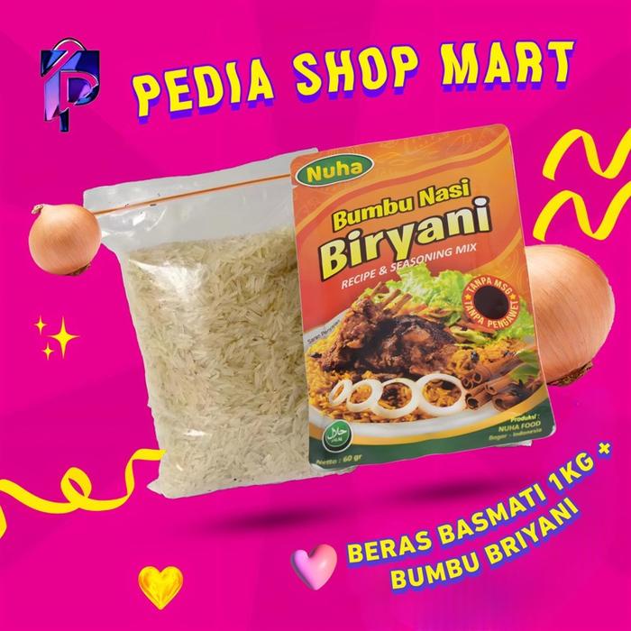 

Beras Basmati 1Kg + Bumbu Nuha Briyani Bahan Masakan Arabian