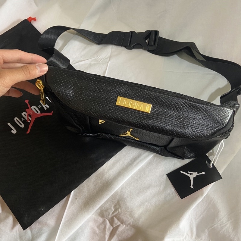 Discount Waistbag Jordan Regal Crossbody / Leather Snake Black Gold Free Dustbag
