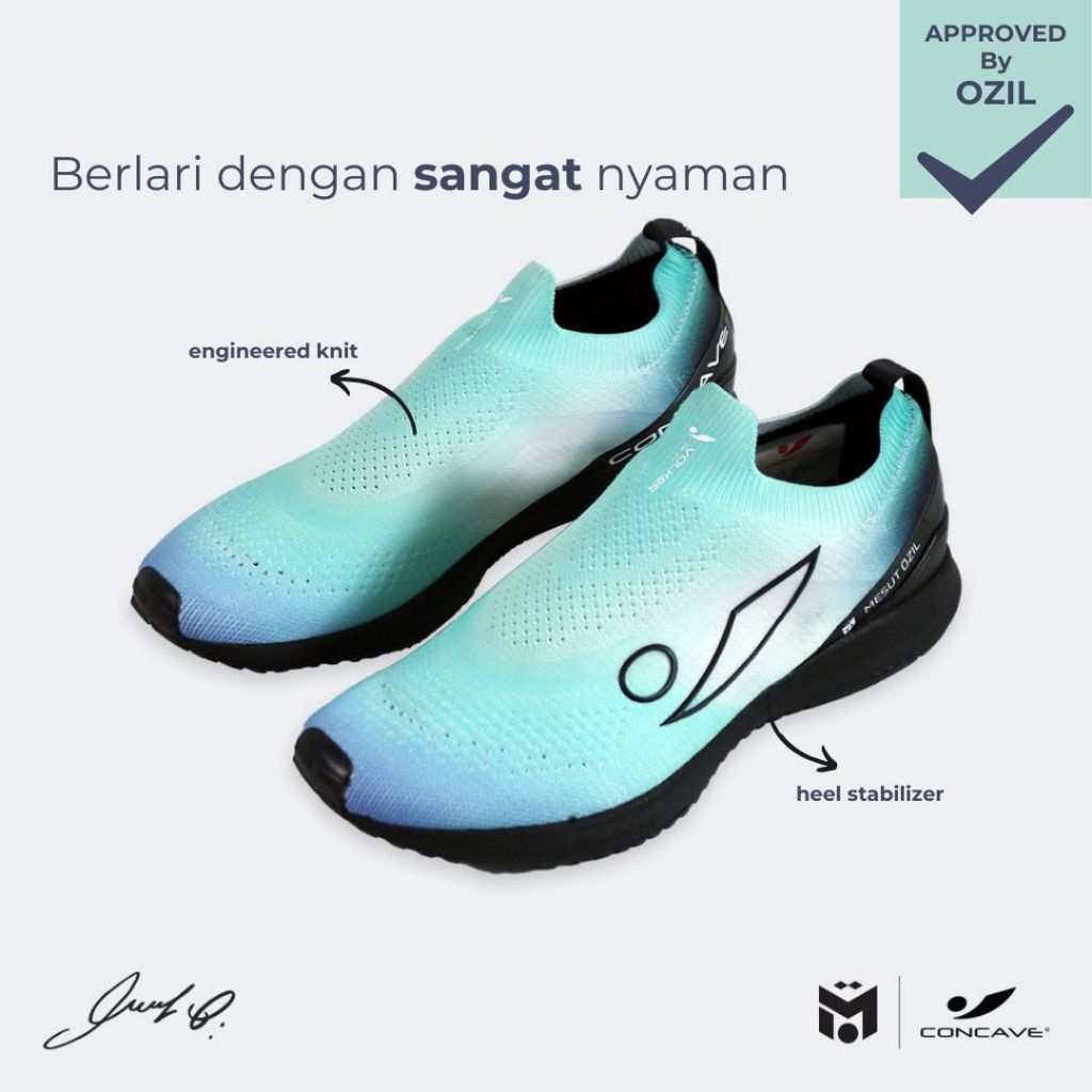 TERBARU M10 Volker Run - Gradient - Sepatu Trail Running Shoes Pria warna Gradasi Ungu Biru Muda