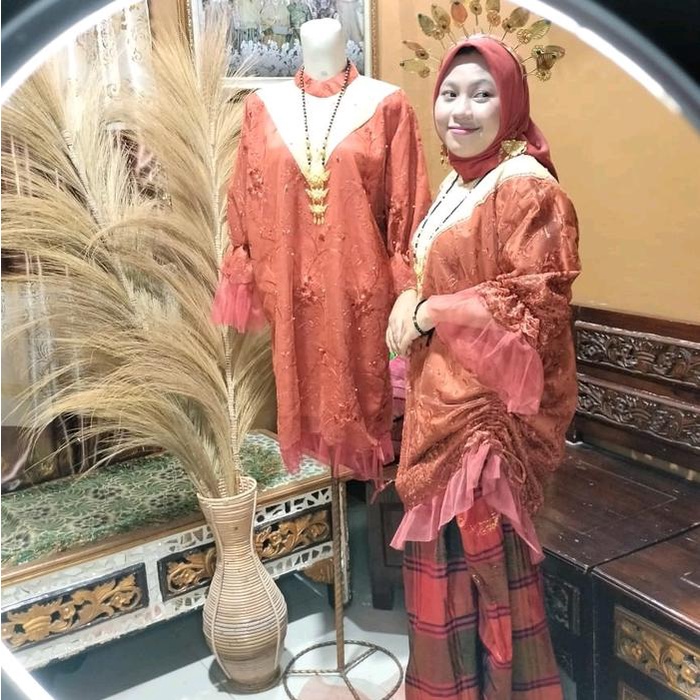 TERPERCAYA Baju Bodo Adat/Pesta Dewasa Teracotta Modern