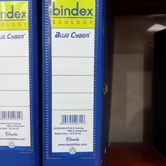 

Ordner Folio F4 50 Mm Bindex 727 Ecology Blue Cyber Per Dus Isi 12Pc