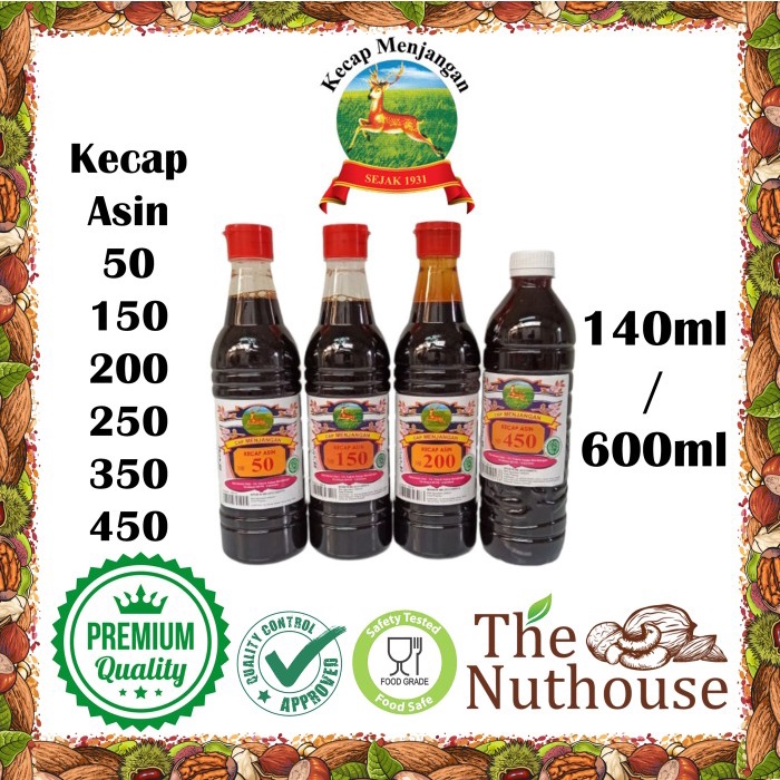 

Sale! Kecap Asin Cap Menjangan No. 50 150 200 250 350 450 - 140Ml / 600Ml