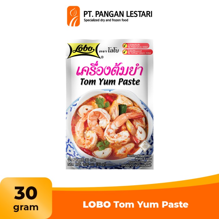 

Sale! Lobo Tom Yum Thailand Paste Halal 30 Gr