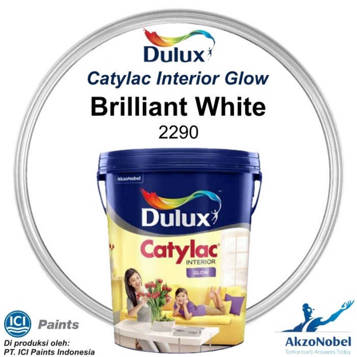 CAT DULUX CATYLAC GLOW - BRILLIANT WHITE 2290
