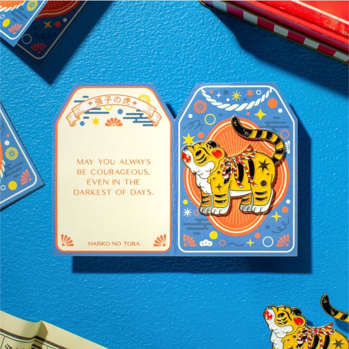 

Terlaris Hariko No Tora - Tiger Lucky Charm Enamel Pin SALE