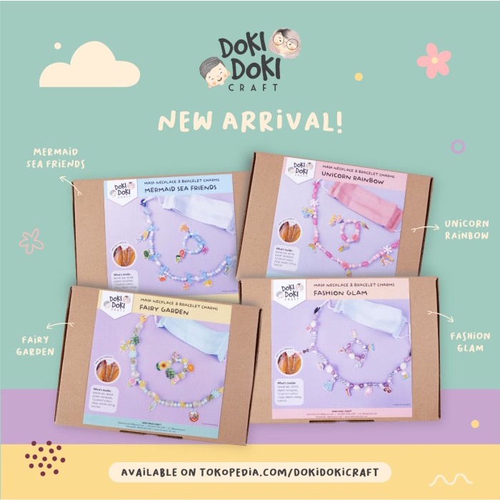 

Terlaris Mask Necklace & Bracelet Charms-Doki Doki Craft Kit-Kids Activity Fun SALE