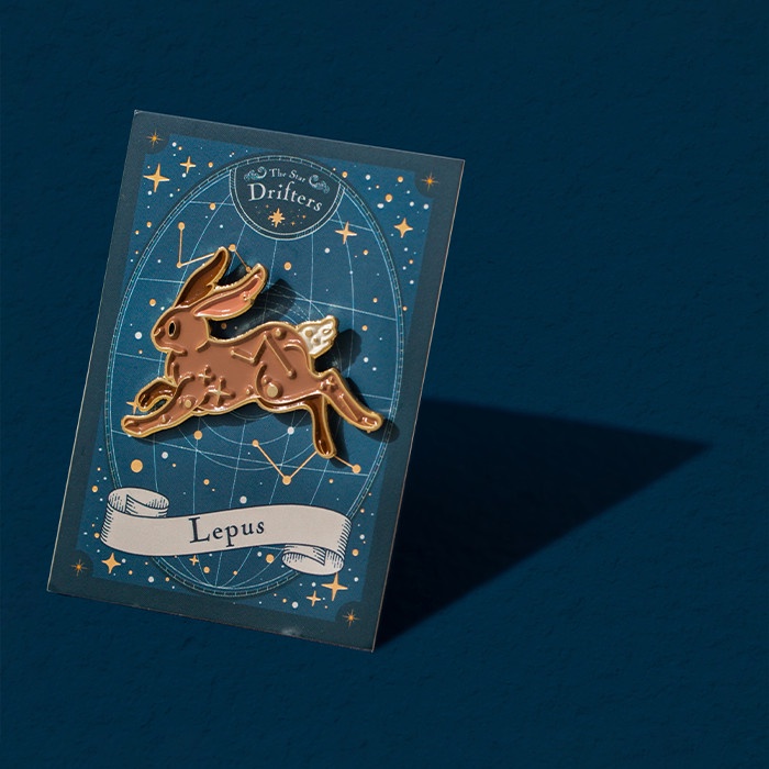 

Terlaris Lepus: The Swift Hare Rabbit Constellation Enamel Pin SALE