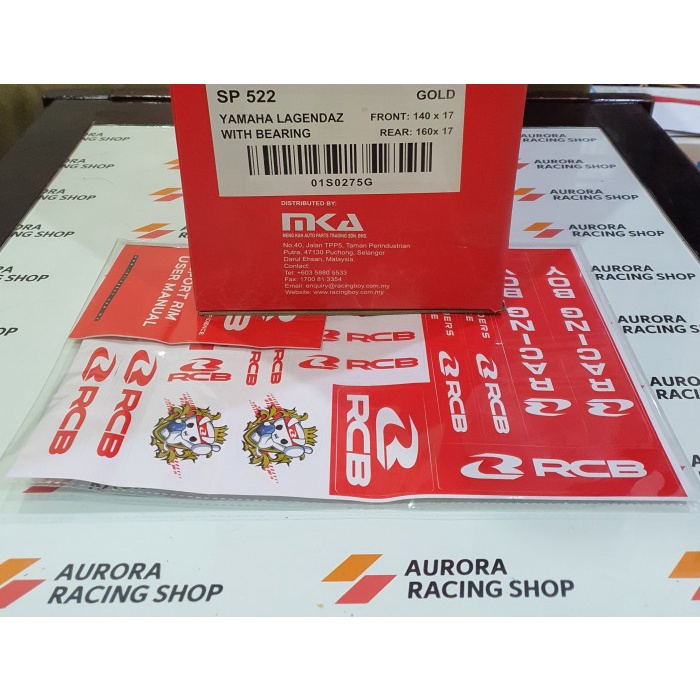 Murah Velg Racing Rcb New Jupiter Z1 / Vega Zr - Sp 522 Gold