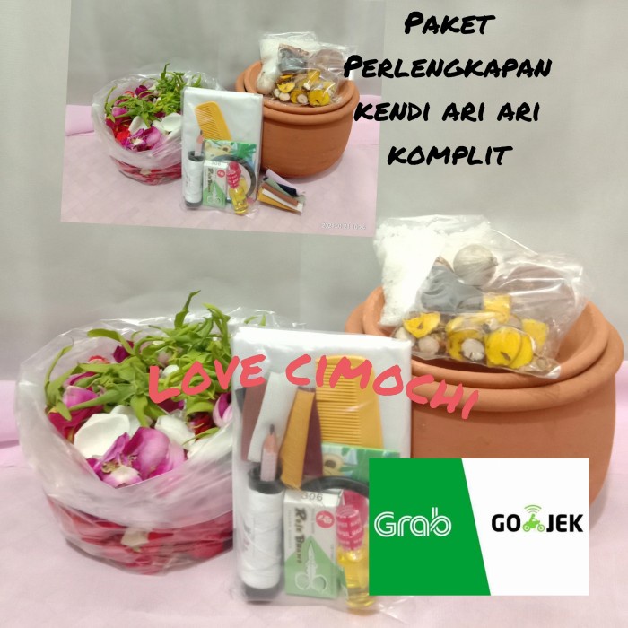 

paket perlengkapan kendi ari ari komplit