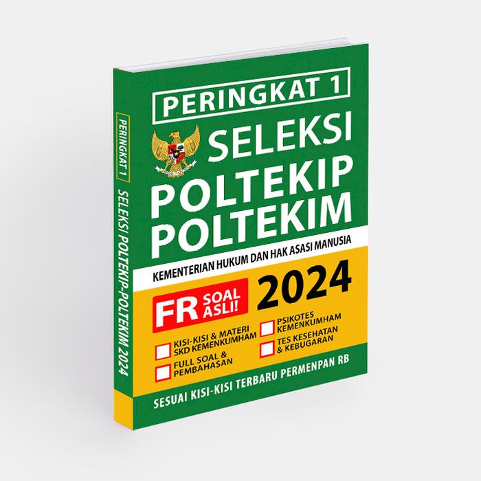 

SALE !!! BUKU SELEKSI POLTEKIP POLTEKIM 2025 - BUKU KEDINASAN 2025 - SOAL UJIAN POLTEKIP POLTEKIM
