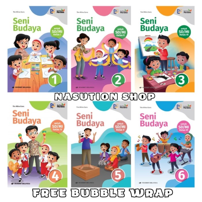 

SALE !!! BUKU SENI BUDAYA KELAS 1 2 3 4 5 6 SD ERLANGGA KURIKULUM MERDEKA ORI READYY