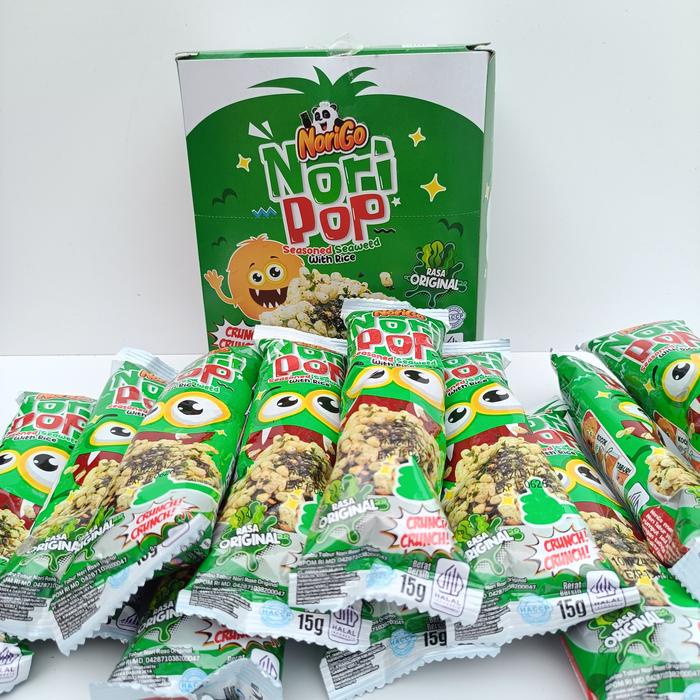 

SALE !!! NORIGO NORI POP KEMASAN 1 DUS SEAWEED SNACK READYY