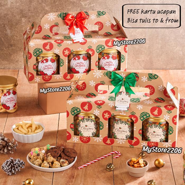 

SALE !!! HAMPERS PARCEL NATAL PREMIUM COOKIES KUE KERING CHOCOCHIPS, GEM ROSE, SOES CHOCOLATE,
