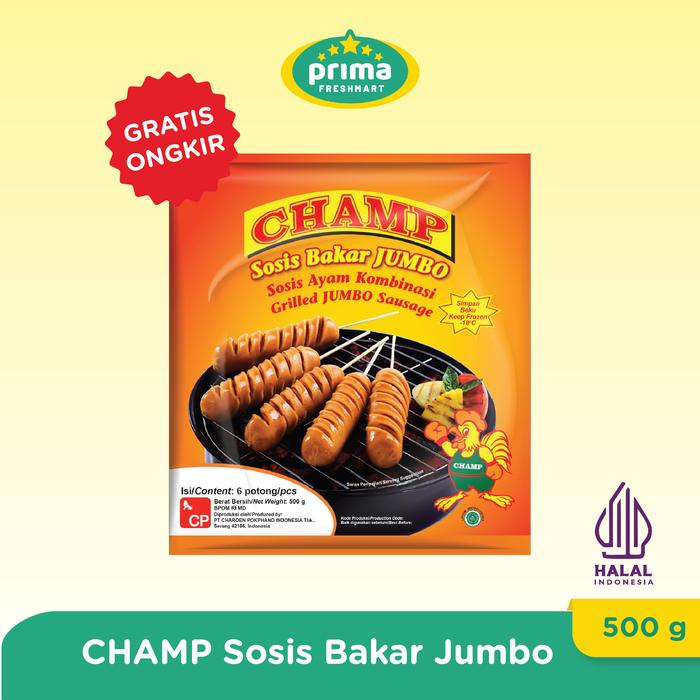 

SALE !!! CHAMP SSG JUMBO BAKAR 500 GR/PAC READYY