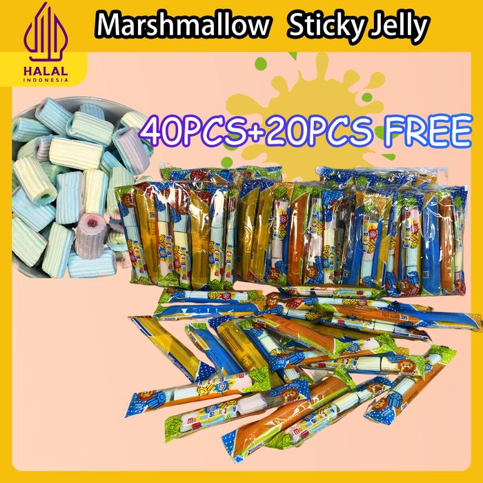 

SALE !!! 40PCS+20PCS(FREE)KEMBANG GULA BERISI JELLY: MANIS & KENYAL, CITA RASA YANG MENGGODA! JELI
