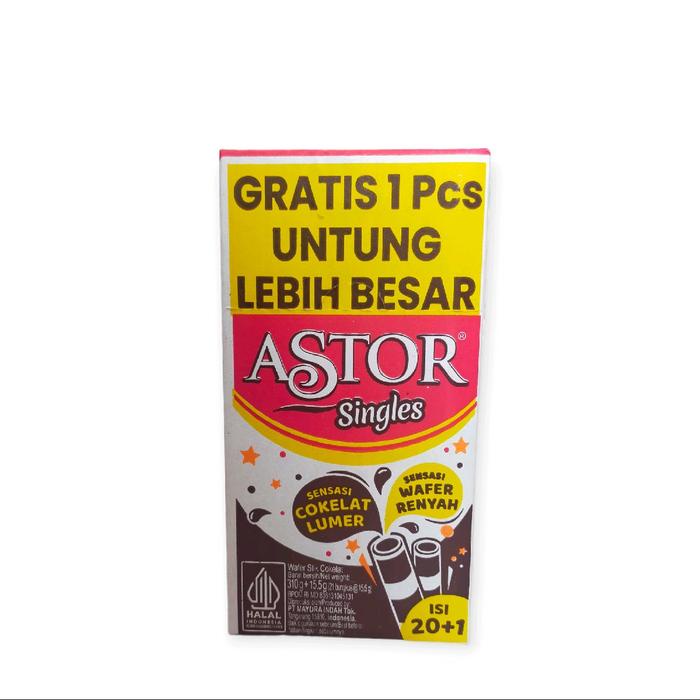 

SALE !!! ASTOR SINGLE WAFER STIK PER DUS ISI 8BOKS X 20PCS - CAMILAN SNACK BETTER READYY