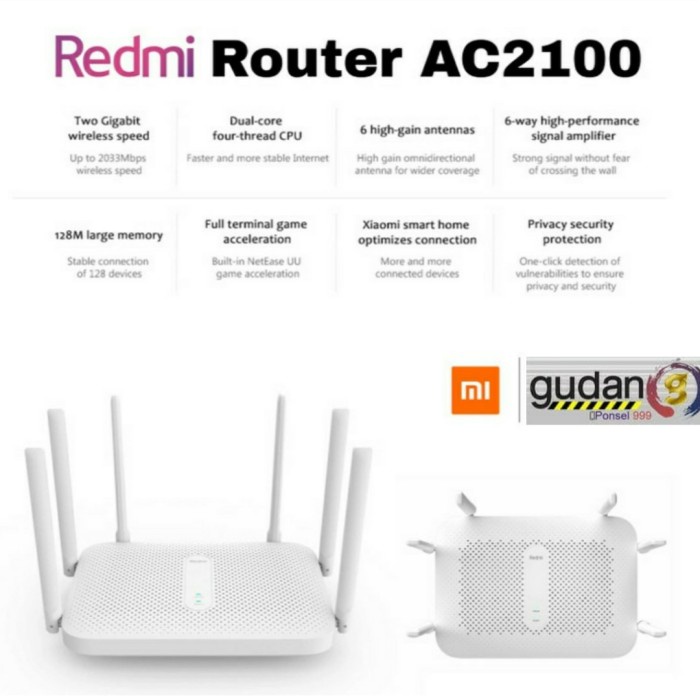 ROUTER AC2100 2033Mbps Wifi 2.4G 5G Dual Band 6 Antena