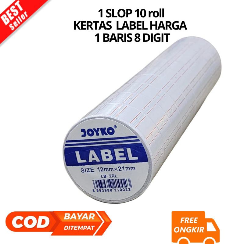 

Lp Bayar Di Tempat 1 Lop 10 Roll Rol Label Harga Erta Label Harga Joyo 1 Bari 8 Digit Refil Ii Ulang