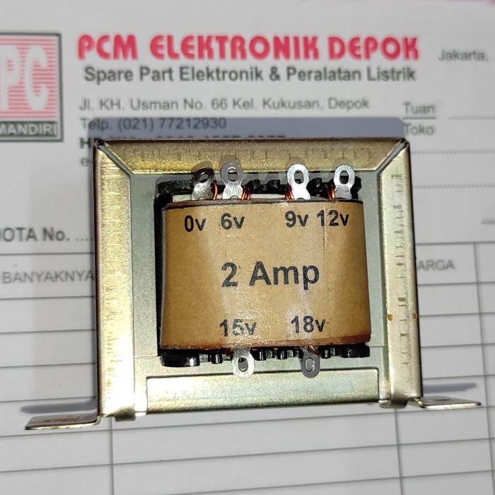 Travo 2A Non CT C.T Trapo Tronic NoL TRAFO 2 Ampere Transformer Kode 290