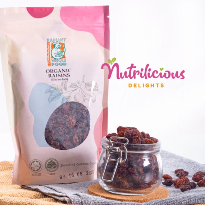 

SALE !!! ORGANIC SUN DRIED RAISINS RADIANT 250 GRAM RAISIN KISMIS ORGANIK READYY