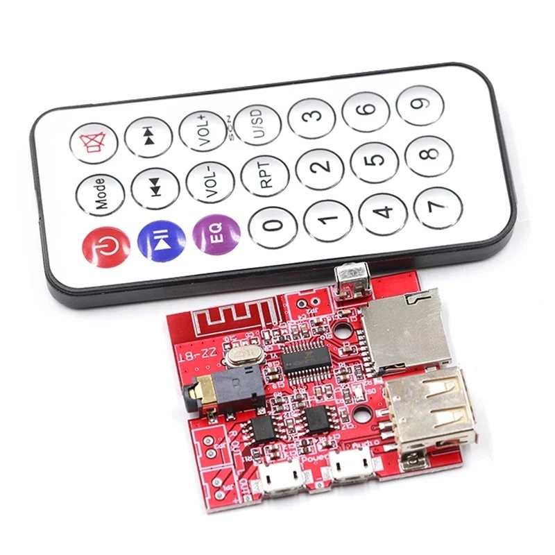 3W Car Bluetooth 4.1 MP3 Decoding Board Speaker Amplifier Audio Receiver Module Support USB/TF/U-DIS