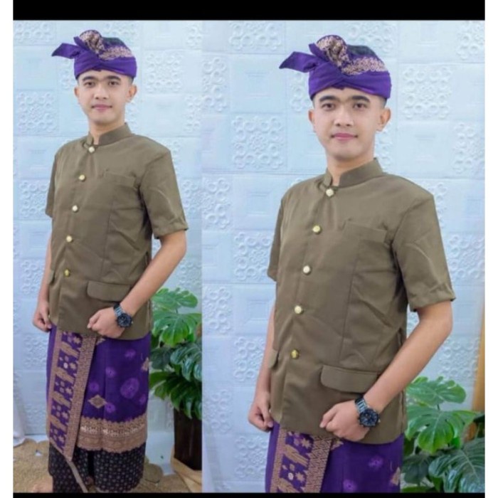 FREE ONGKIR New Trend Baju Safari Bali / Baju Adat Bali Pria / Baju Khas Bali Terbatas