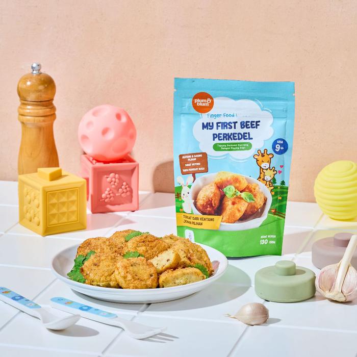 

SALE !!! PLUM & BLUM PERKEDEL KENTANG PERTAMA BEEF CHICKEN FINGER FOOD - 1 POUCH AYAM SAPI READYY