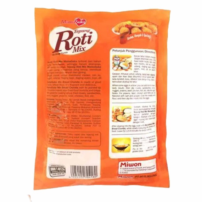 

SALE !!! MAMA SUKA / TEPUNG ROTI MIX / BREAD CRUMBS PANIR / 500GR READYY