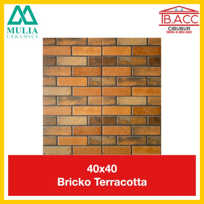 Pr0m0HebatGAN- Keramik Dinding Batu Bata Orange Oven Timbul