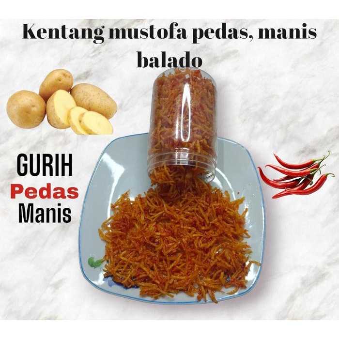 

SALE !!! KENTANG MUSTOFA PEDAS MANIS BALADO GURIH DAN RENYAH 300 GR, 500 GR DAN 1 KG BAWANG FOOD