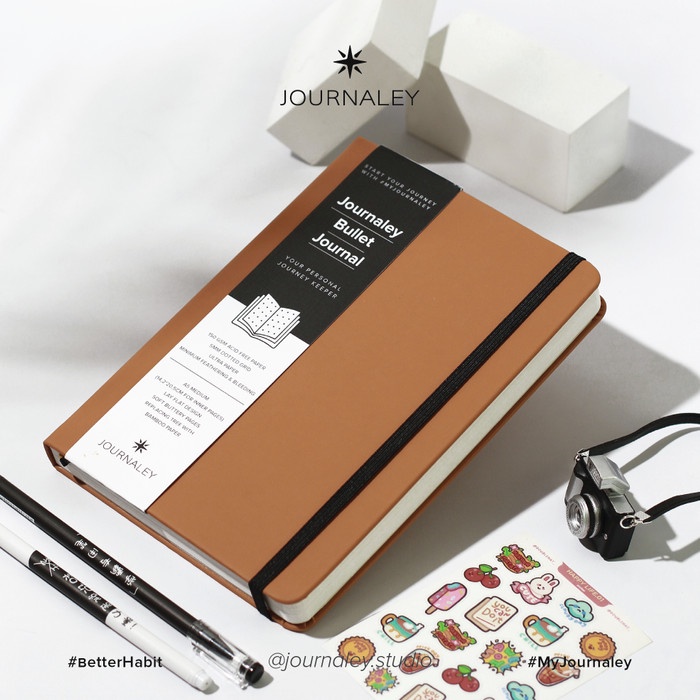 

Journaley Bullet Journal Notebook Planner A5 150 gsm Ochre Fawn TERLARIS/TERMURAH/TERPOPULER