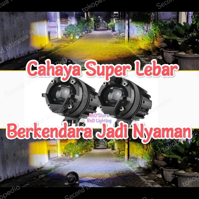 Sale Lampu Tembak Mini Driving Light M5 Kuning Putih