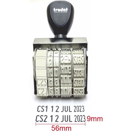 

Stempel Dater Custom Text tinggi 9mm