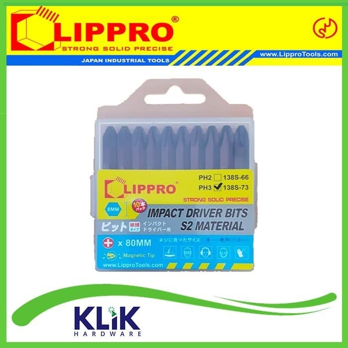 Lippro Mata Obeng Ketok S2 (+) PH3 - Impact Driver Bit