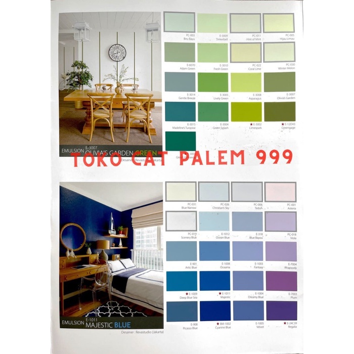 Cat Tembok Interior MOWILEX EMULSION warna KHUSUS 1 Liter