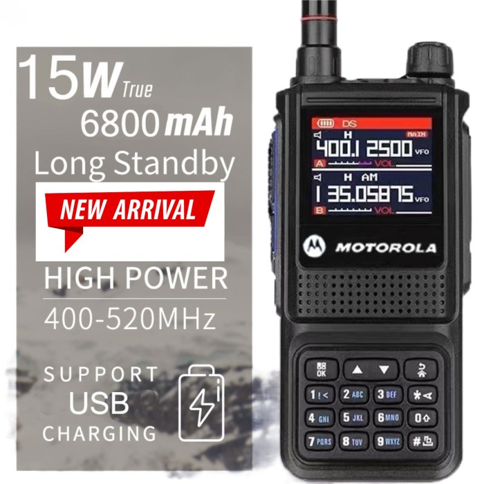 Walkie Talkie Motorola Frekuensi Penerbangan AM Radio HT Long Range