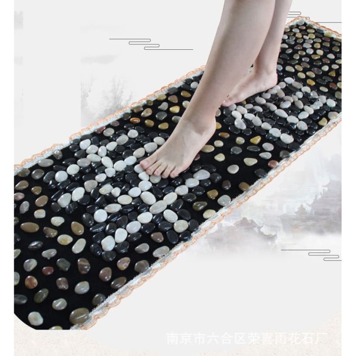 Alas Refleksi Karpet Matras Akupuntur Terapi Kaki Batu