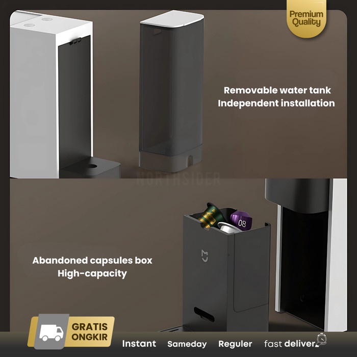 JTTOP" XIAOMI MINI NESPRESSO CAPSULE COFFEE MACHINE MESIN KOPI KAPSUL S1301