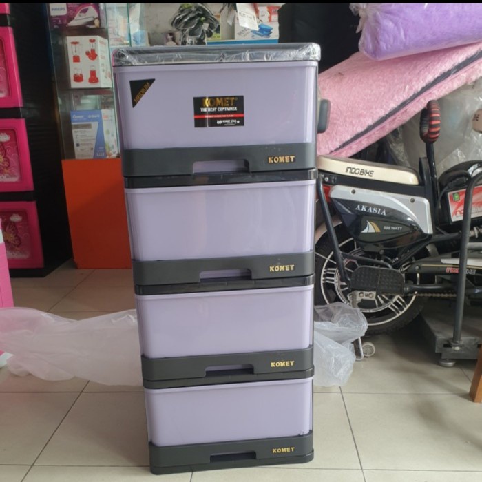 lemari plastik laci plastik komet susun 4 M