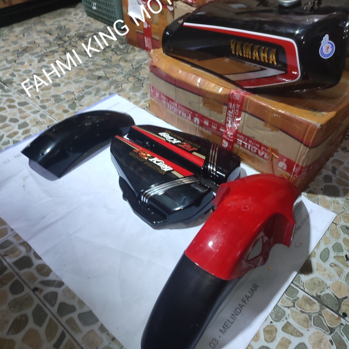 TANGKI BAJU SET RX KING COBRA 1992 GRES BARU KOMPLIT SIAP PASANG