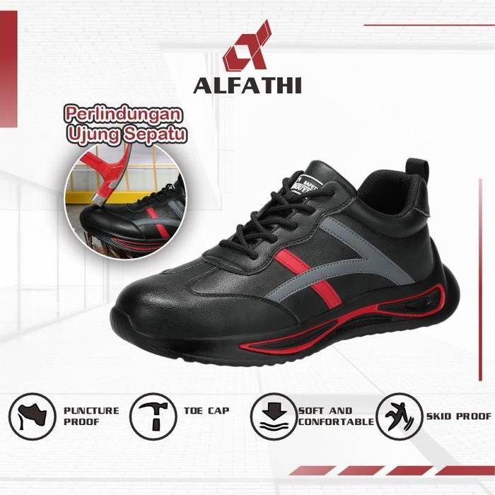 Alfathi Sepatu Safety Ori By Guyisa Black Kouga
